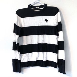 ABERCROMBIE & FITCH MUSCLE STRIPED T-SHIRT S